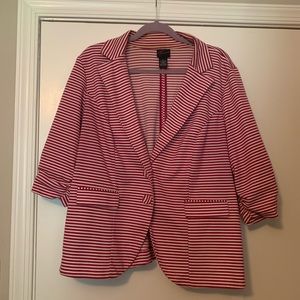 Red Striped Blazer